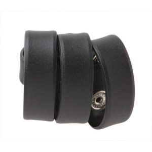 Belt Keepers Molded Plain Black 2 1/4 Belts. Set of 4. Snap. Card